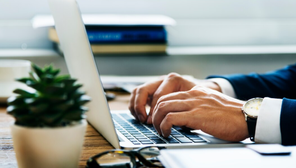 Person creating an account and signing in