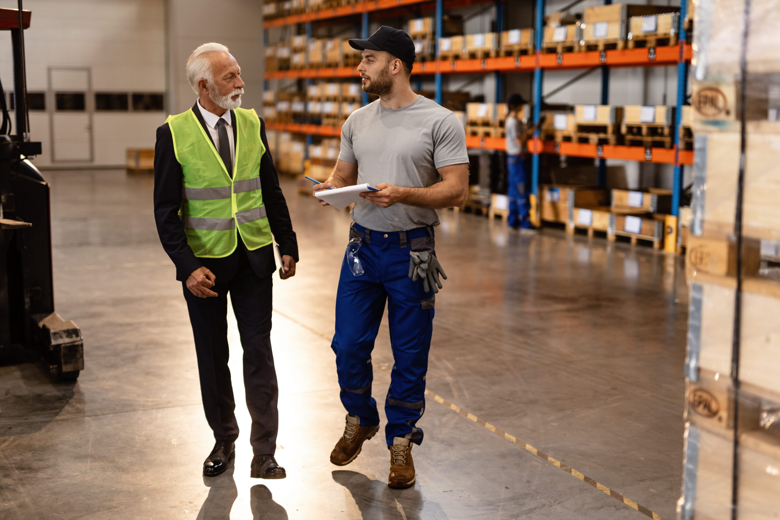 Warehouse worker shares daily routine to his boss