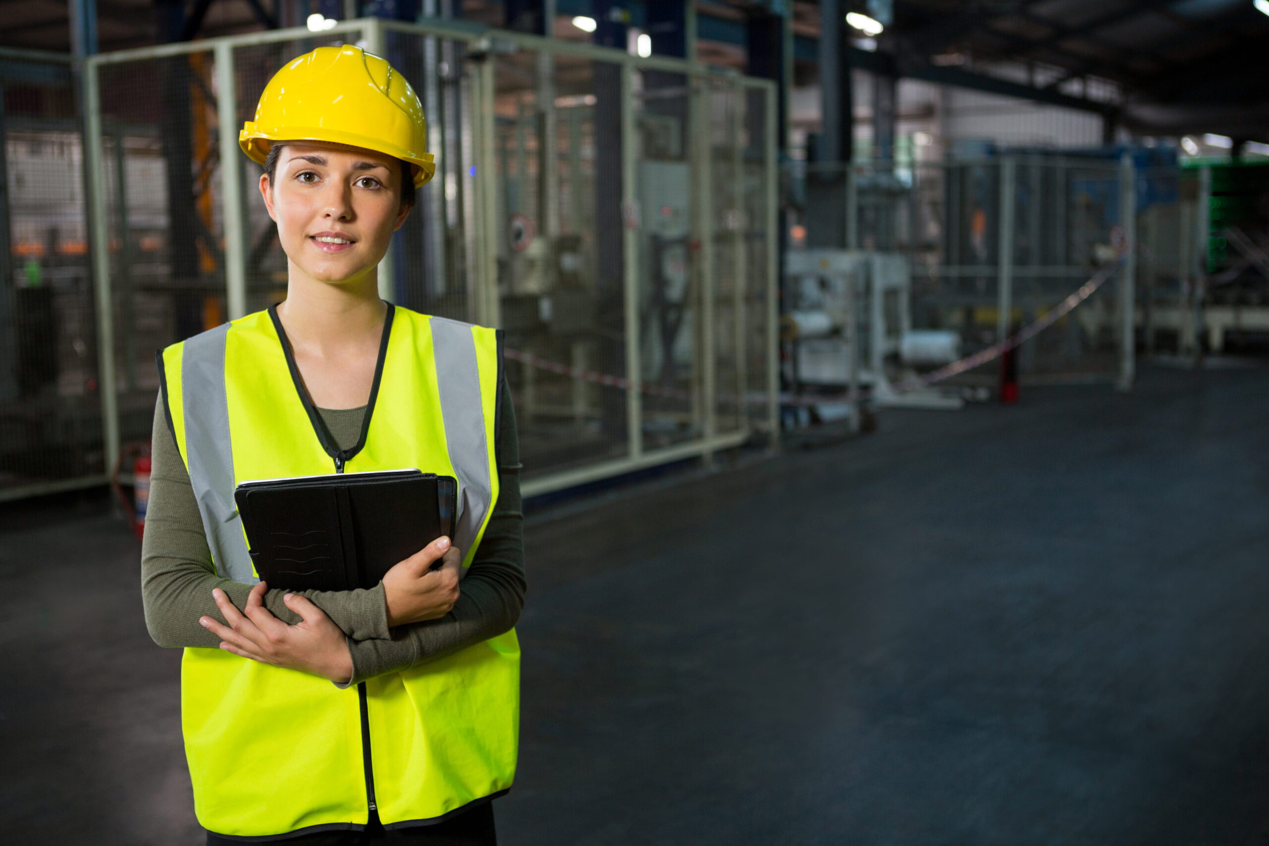 Walmart Asset Protection Associate checking facility access at a dairy manufacturing plant in Texas