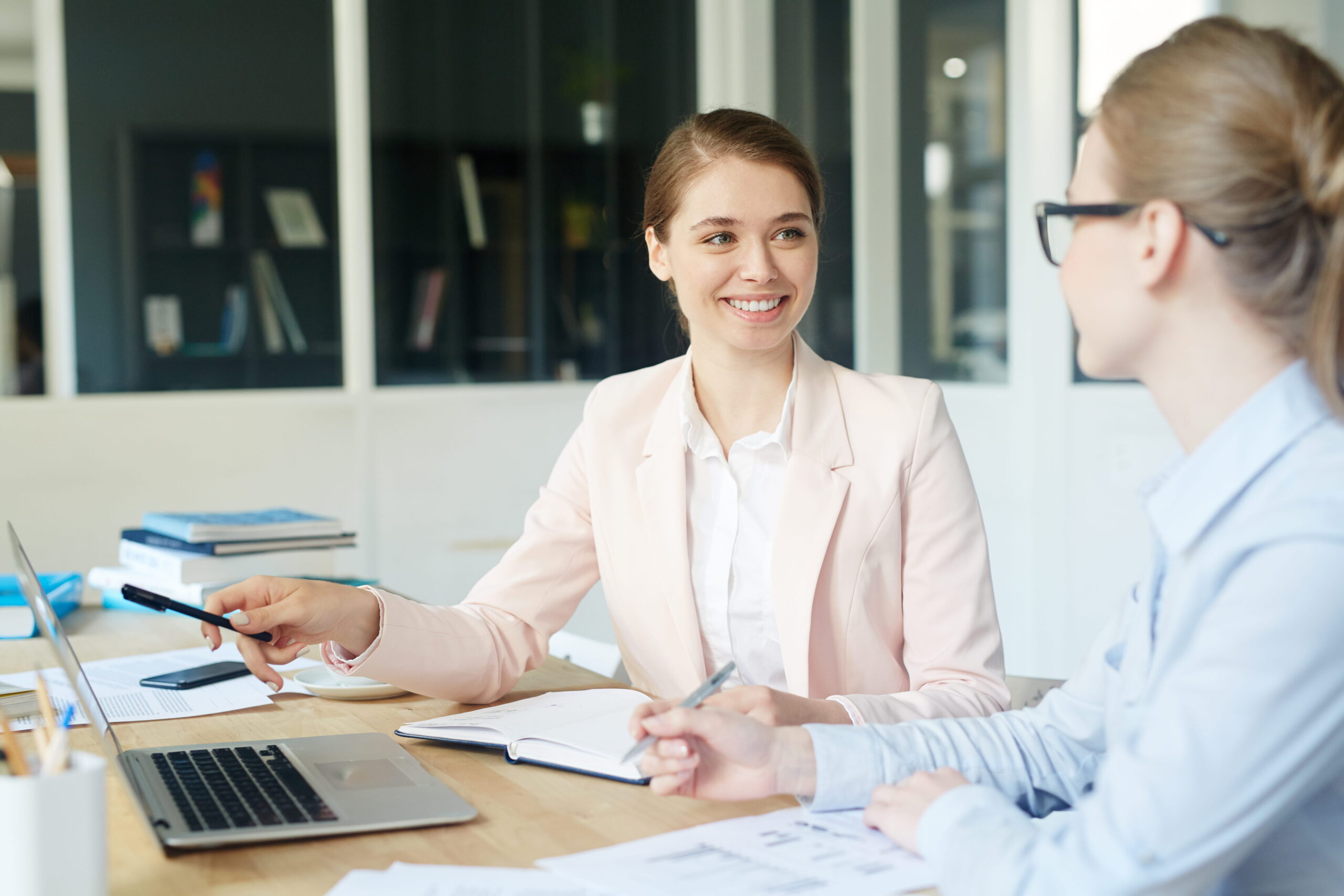 Job interview for Target warehouse worker position with candidate meeting hiring manager